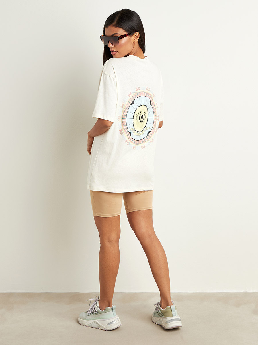 تيشيرت مطبوع بقصة واسعة من ستايلي-women-clothing-tshirts-image-3