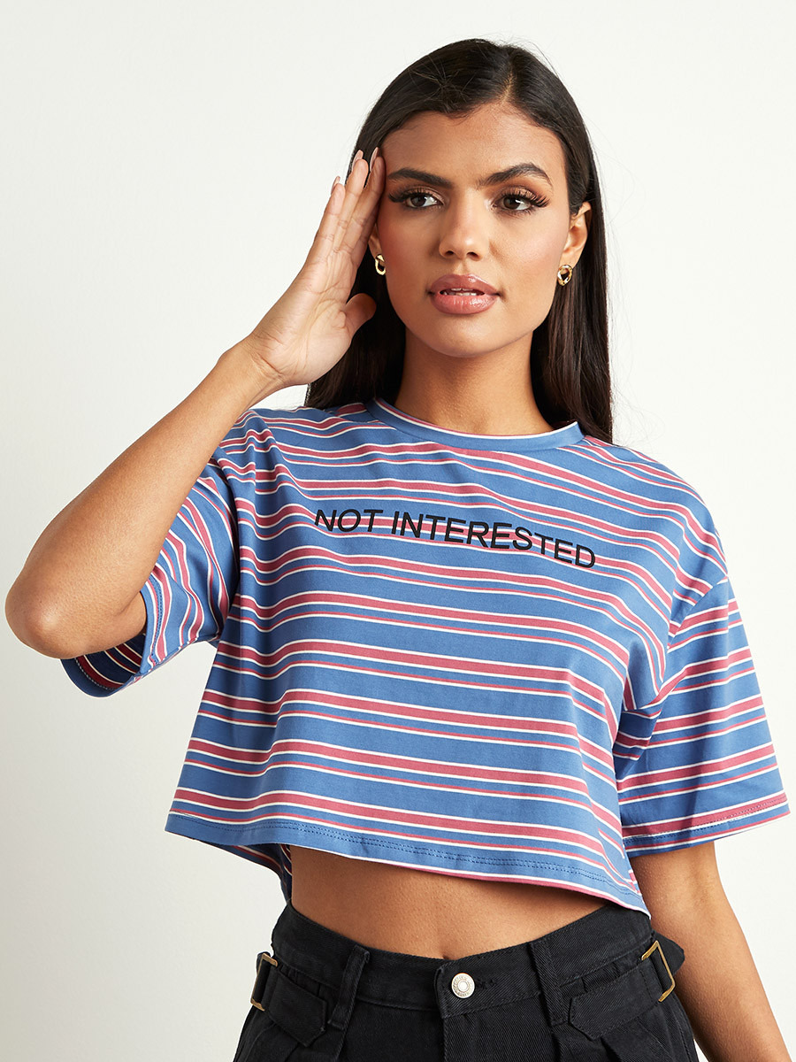 تيشيرت قصير مطبوع من ستايلي-women-clothing-tshirts-image-1