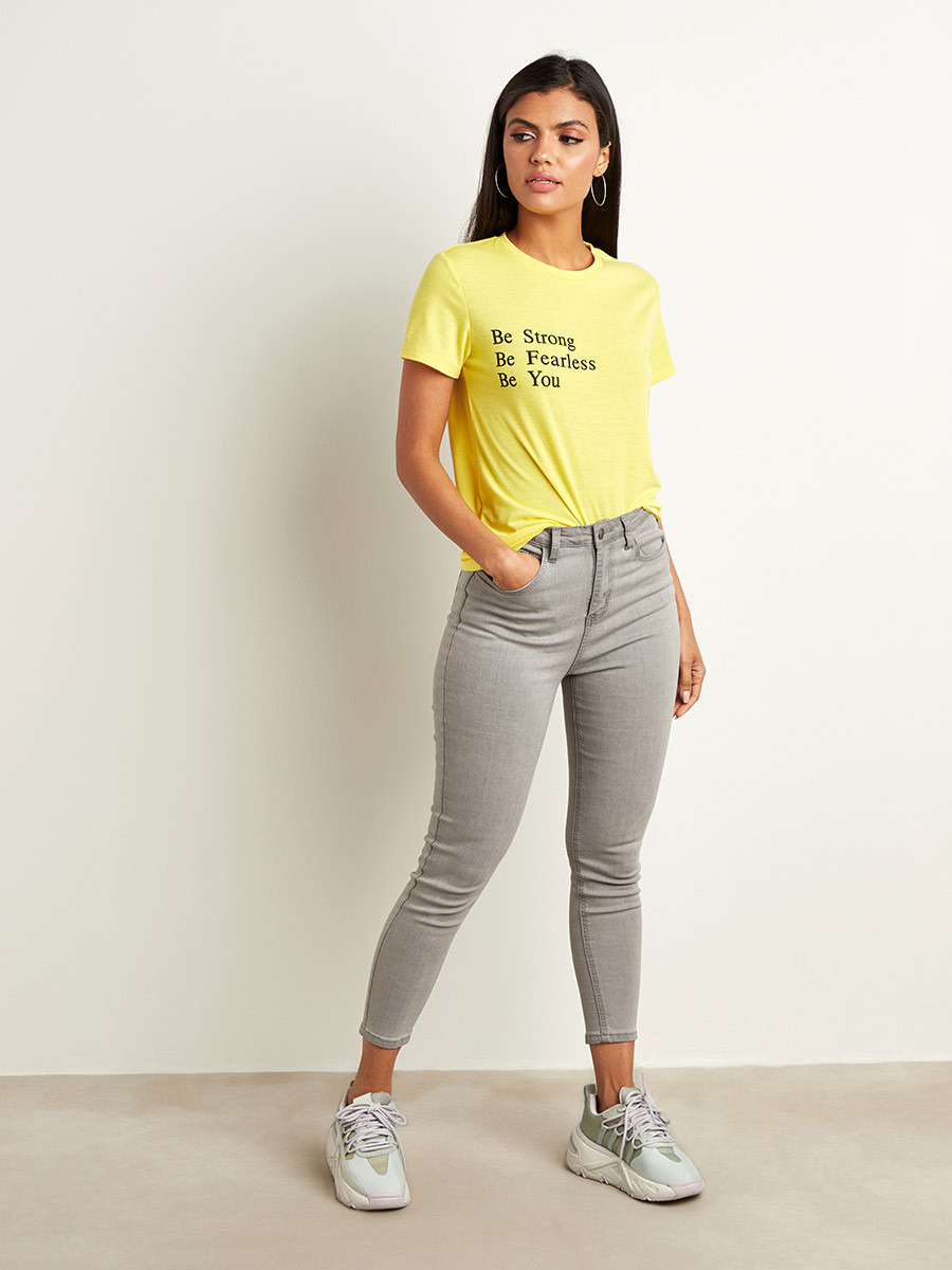 تيشيرت مطبوع بقصة واسعة من ستايلي-women-clothing-tshirts-image-2