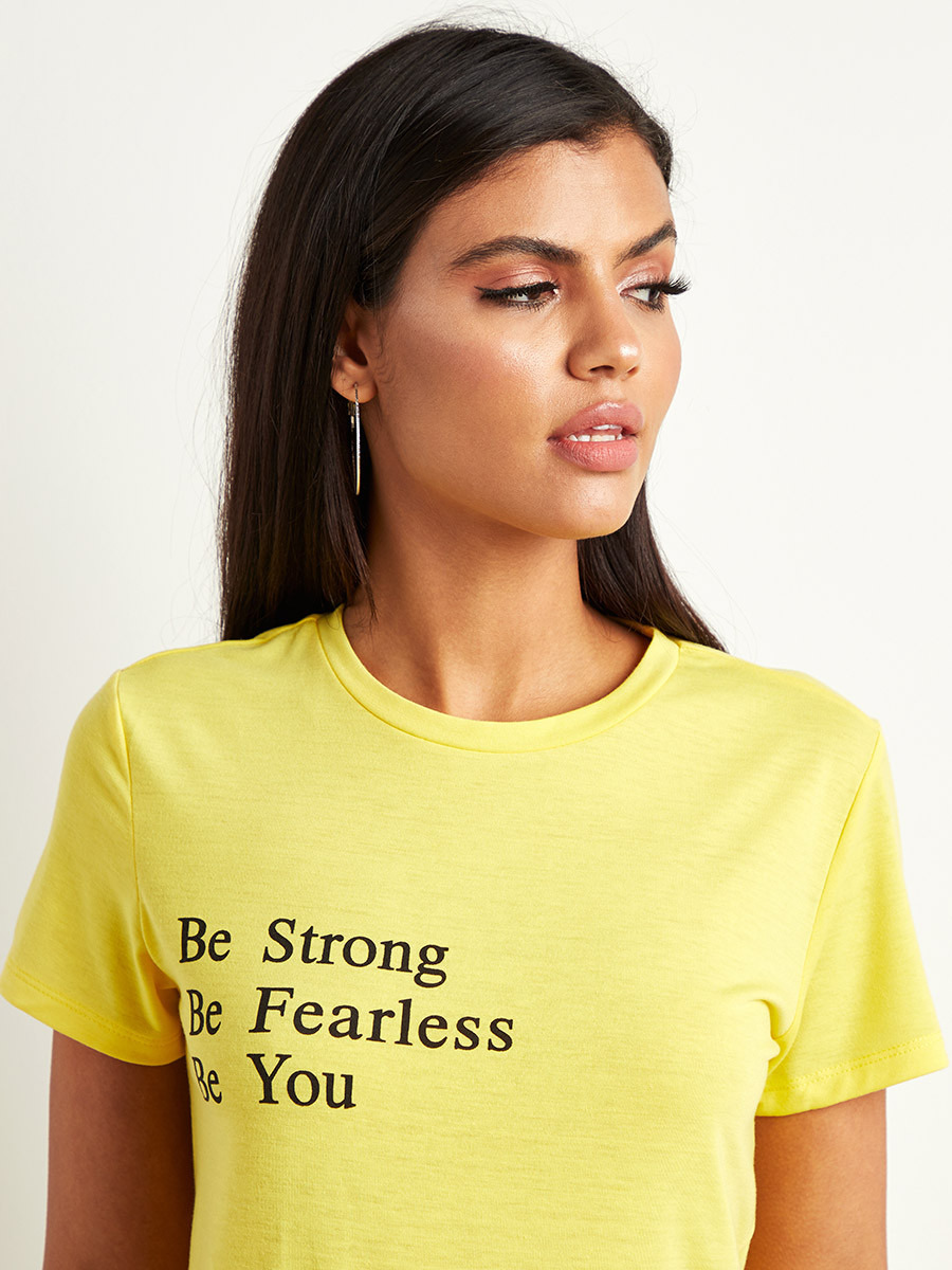 تيشيرت مطبوع بقصة واسعة من ستايلي-women-clothing-tshirts-image-4