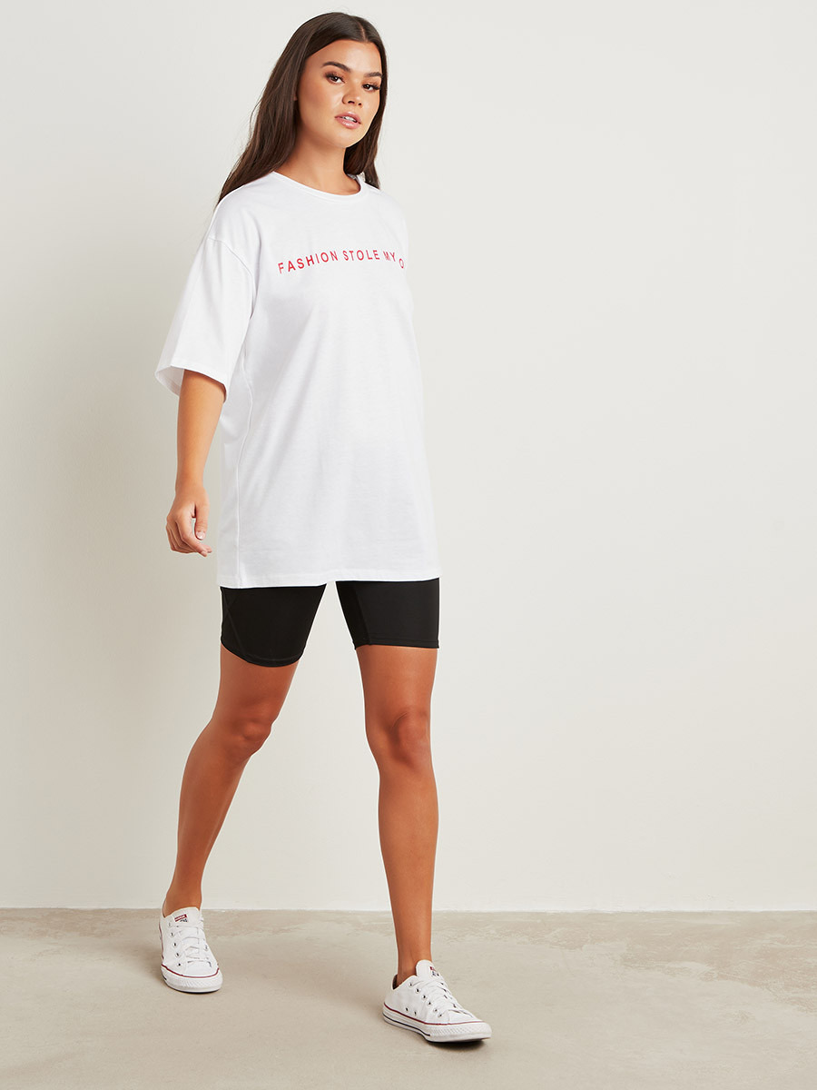 Styli Fashion Stole My Soul Printed Oversized T-Shirt-women-clothing-tshirts-image-4