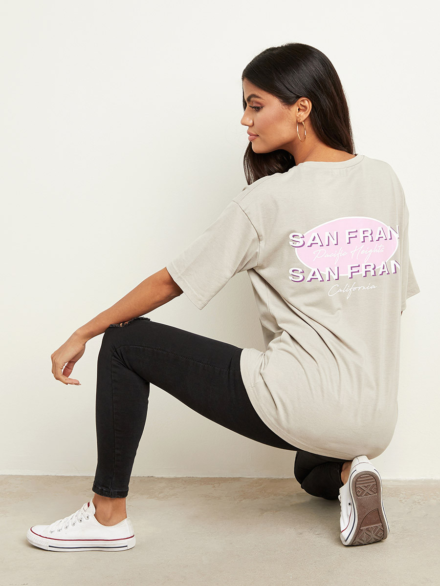 Styli Pacific Heights Back Printed Oversized Fit T-shirt-women-clothing-tshirts-image-1