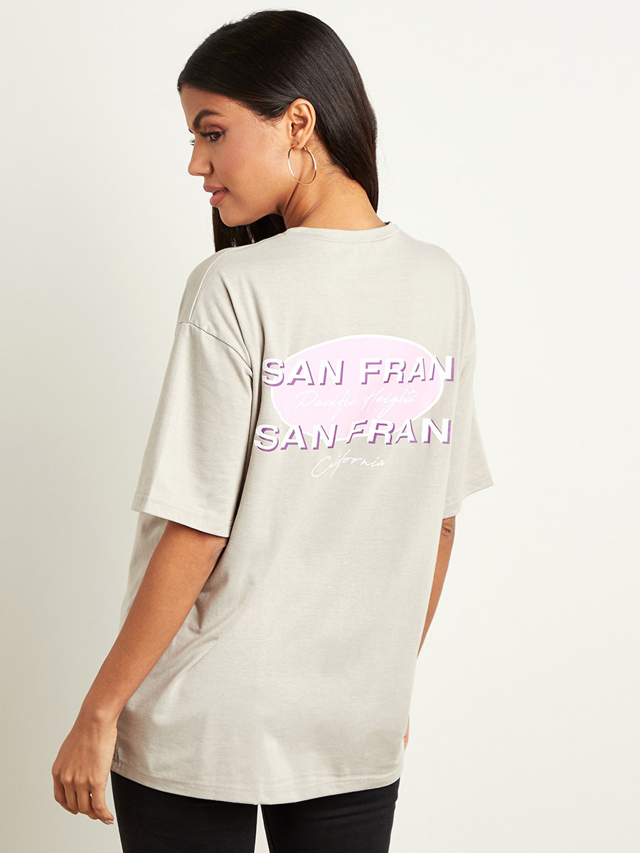 Styli Pacific Heights Back Printed Oversized Fit T-shirt-women-clothing-tshirts-image-3