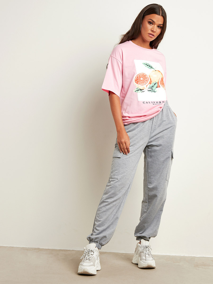 Styli California Grapefruit Graphic Printed Oversized T-shirt-women-clothing-tshirts-image-2