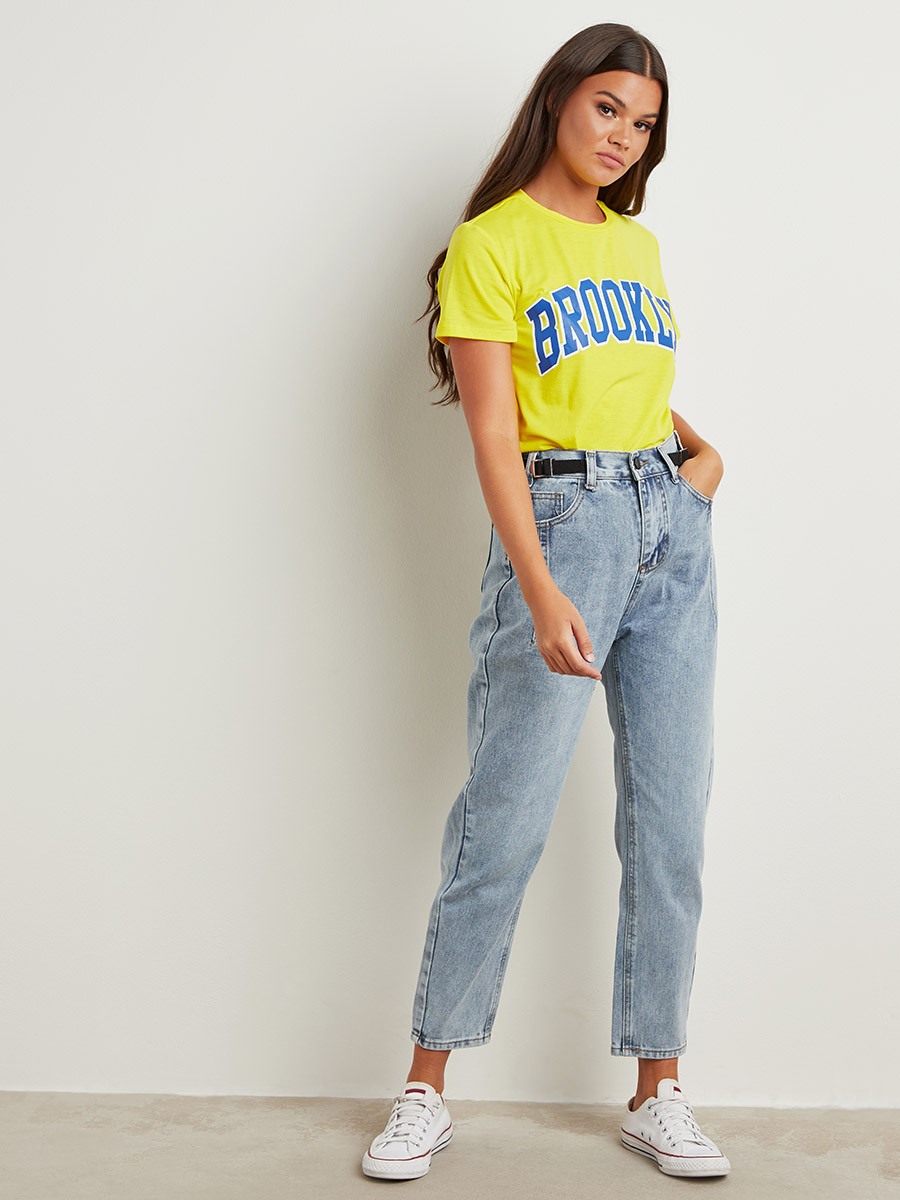 Styli Brooklyn Graphic Printed Regular Fit T-shirt-women-clothing-tshirts-image-2
