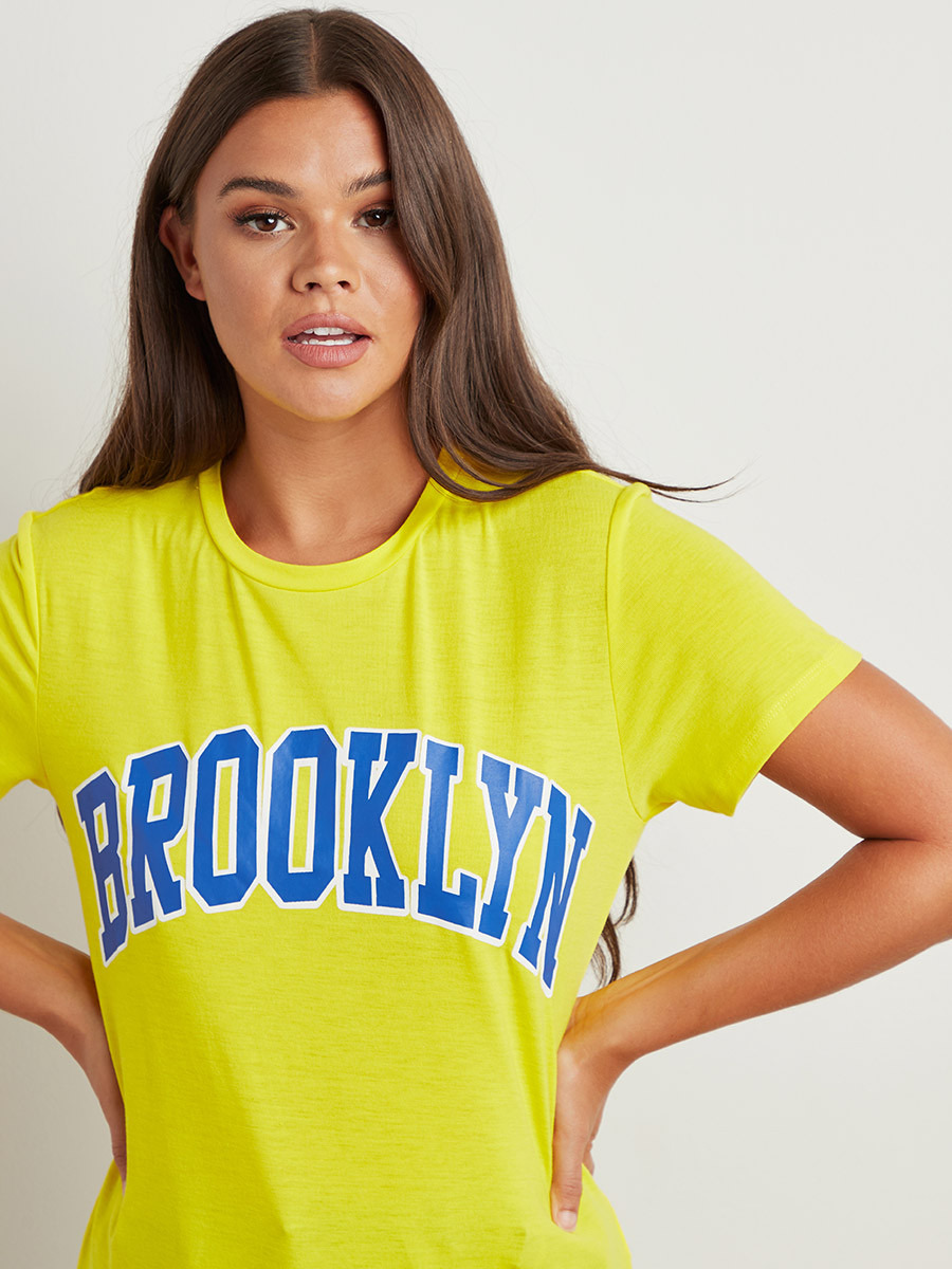 Styli Brooklyn Graphic Printed Regular Fit T-shirt-women-clothing-tshirts-image-3