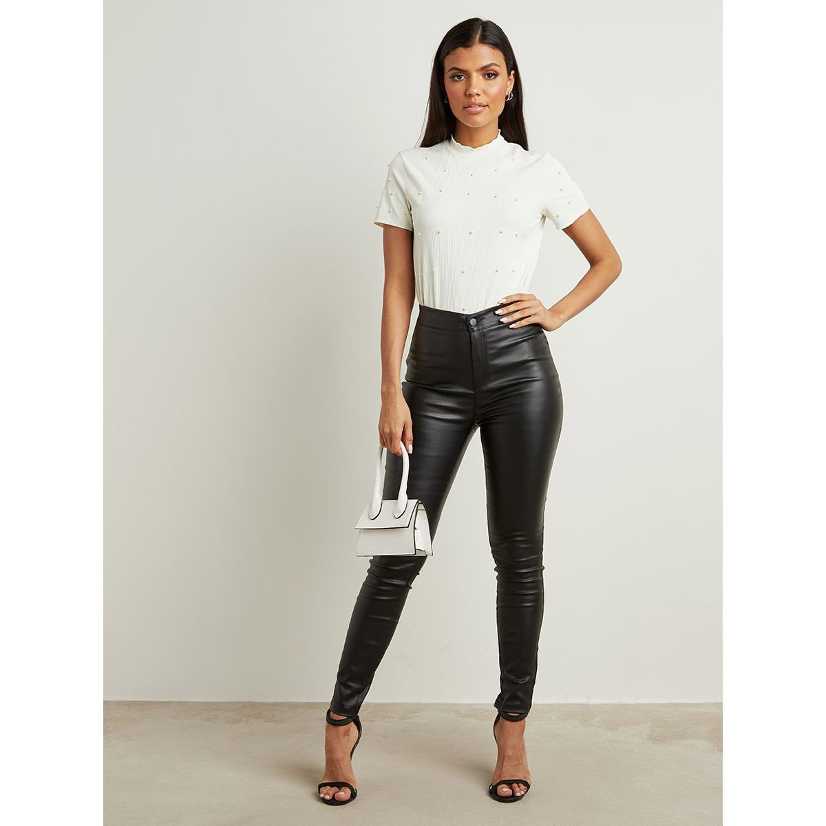 تيشيرت مضلع بأكمام قصيرة من ستايلي-women-clothing-tshirts-image-2