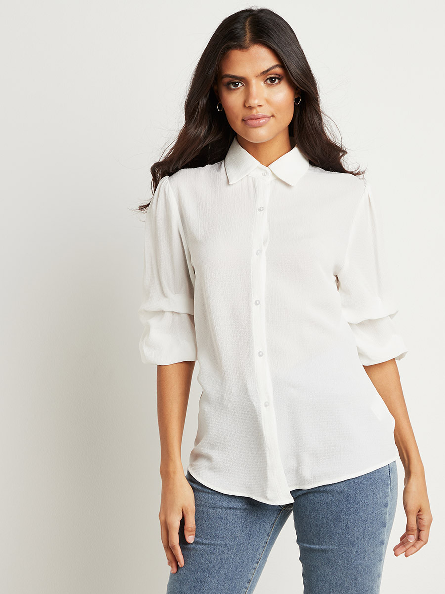 قميص بأكمام منفوخة من ستايلي-women-clothing-shirtsandblouses-blouses-image-2