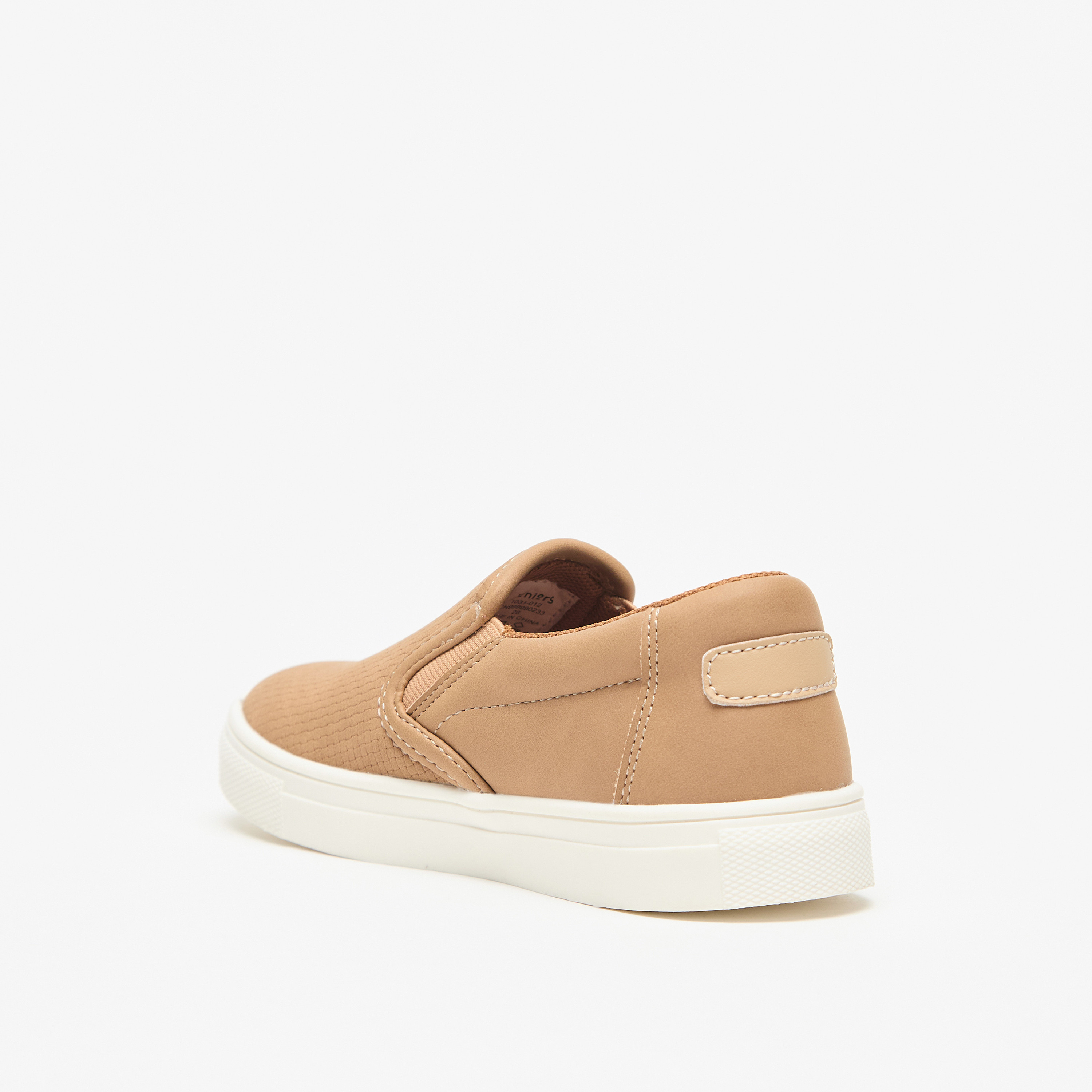 Juniors Textured Slip On Sneakers