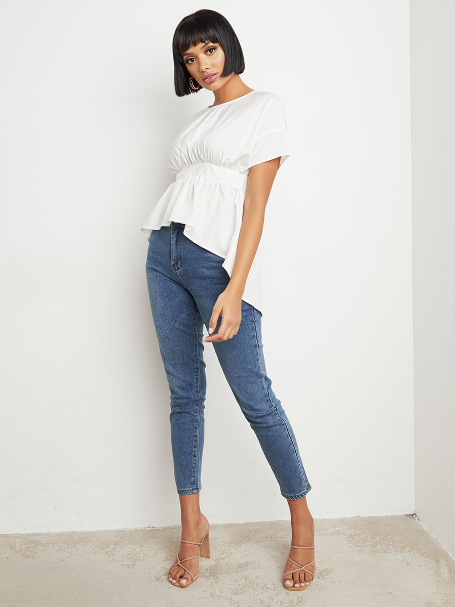 Styli Tie Open Back Peplum Top-women-clothing-shirtsandblouses-blouses-image-2