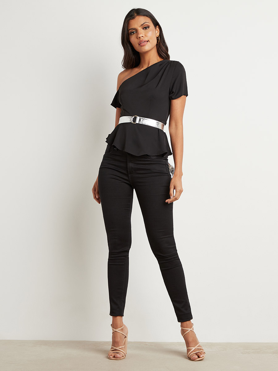 بلوزة منفوخة بكتف مكشوف من ستايلي-women-clothing-shirtsandblouses-blouses-image-2