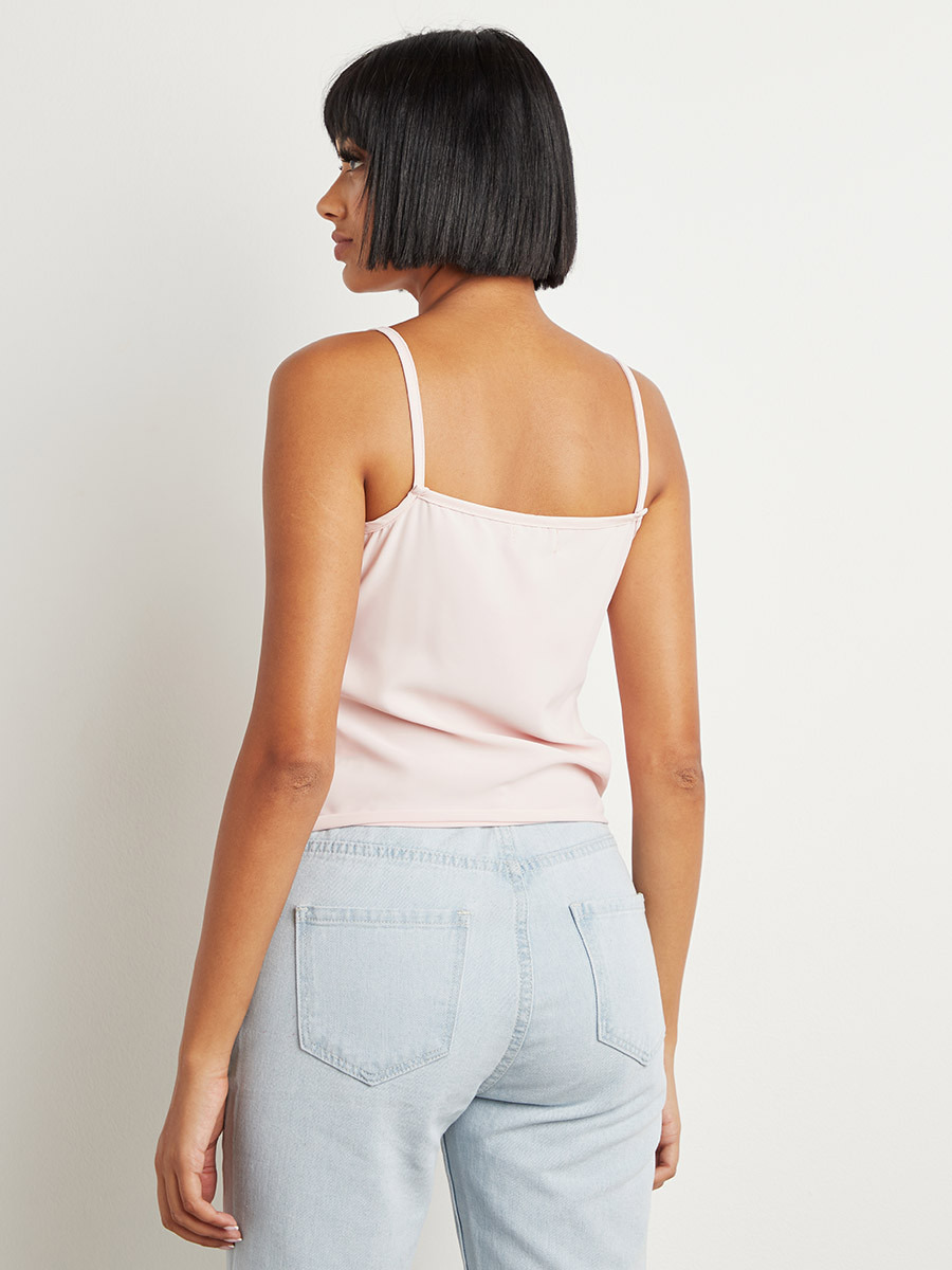 بلوزة بحمالات رفيعة وربطة أمامية من ستايلي-women-clothing-tshirts-image-3