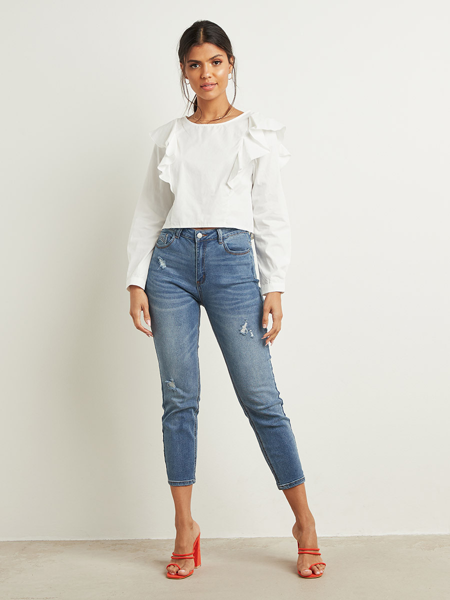 بلوزة بتفاصيل كشكش من ستايلي-women-clothing-shirtsandblouses-blouses-image-2