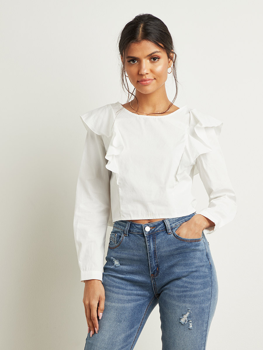 بلوزة بتفاصيل كشكش من ستايلي-women-clothing-shirtsandblouses-blouses-image-3
