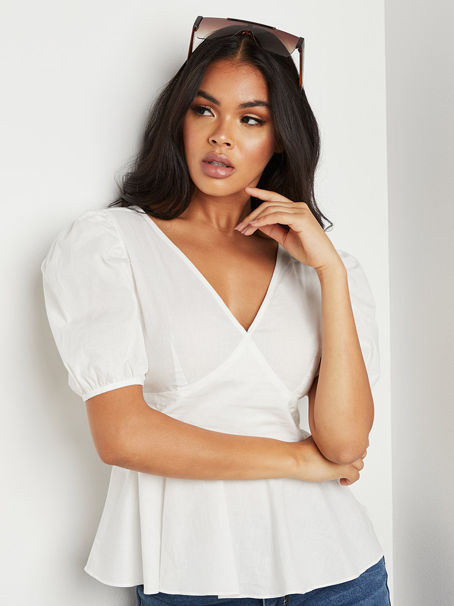 بلوزة بقصة واسعة وأكمام قصيرة من ستايلي-women-clothing-shirtsandblouses-blouses-image-5