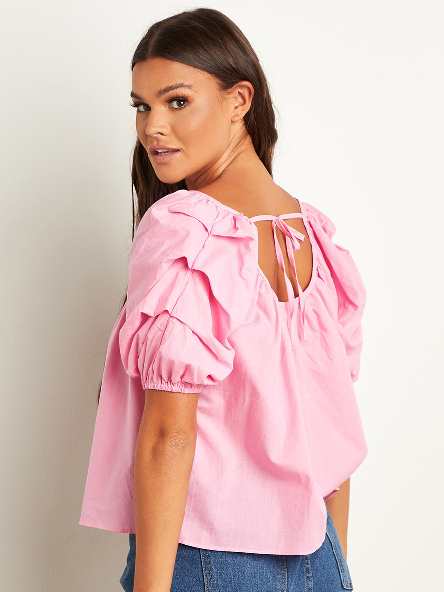 بلوزة بربطة خلفية من ستايلي-women-clothing-shirtsandblouses-blouses-image-2