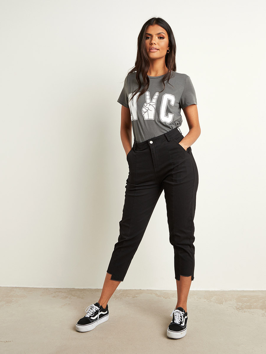 تيشيرت مطبوع بأكمام قصيرة من ستايلي-women-clothing-tshirts-image-2