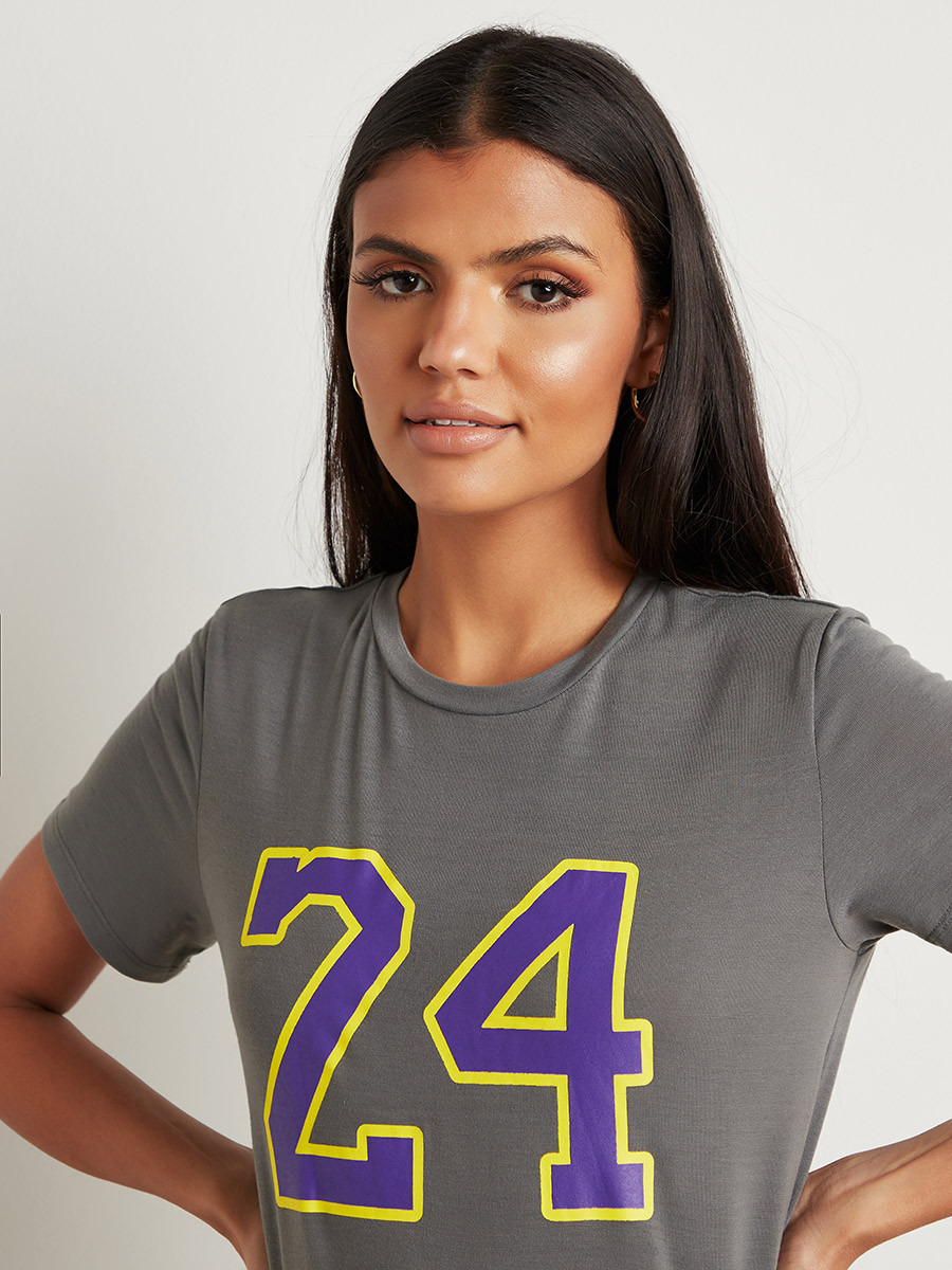 تيشيرت مطبوع بأكمام قصيرة من ستايلي-women-clothing-tshirts-image-4