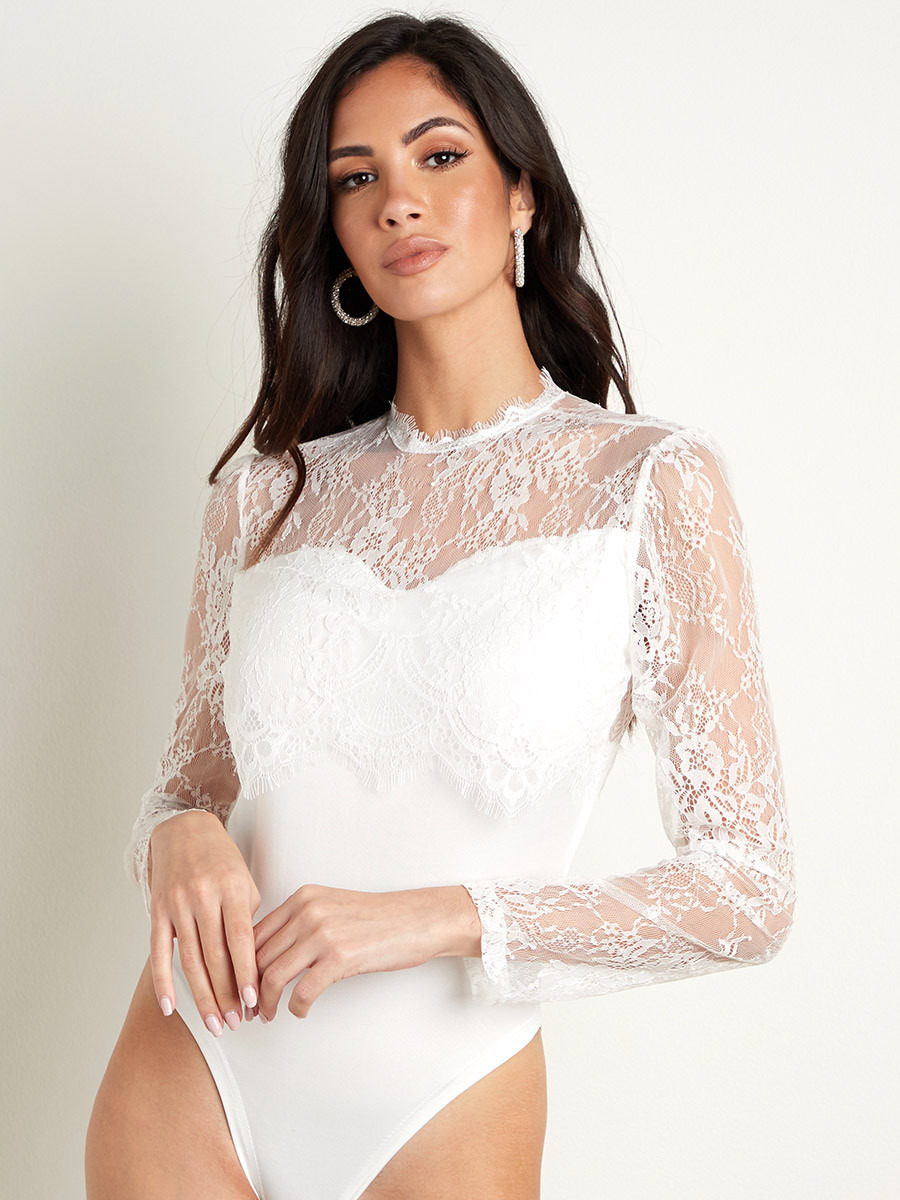 Styli Lace Insert Bodysuit with Long Sleeves-women-clothing-tshirts-image-2