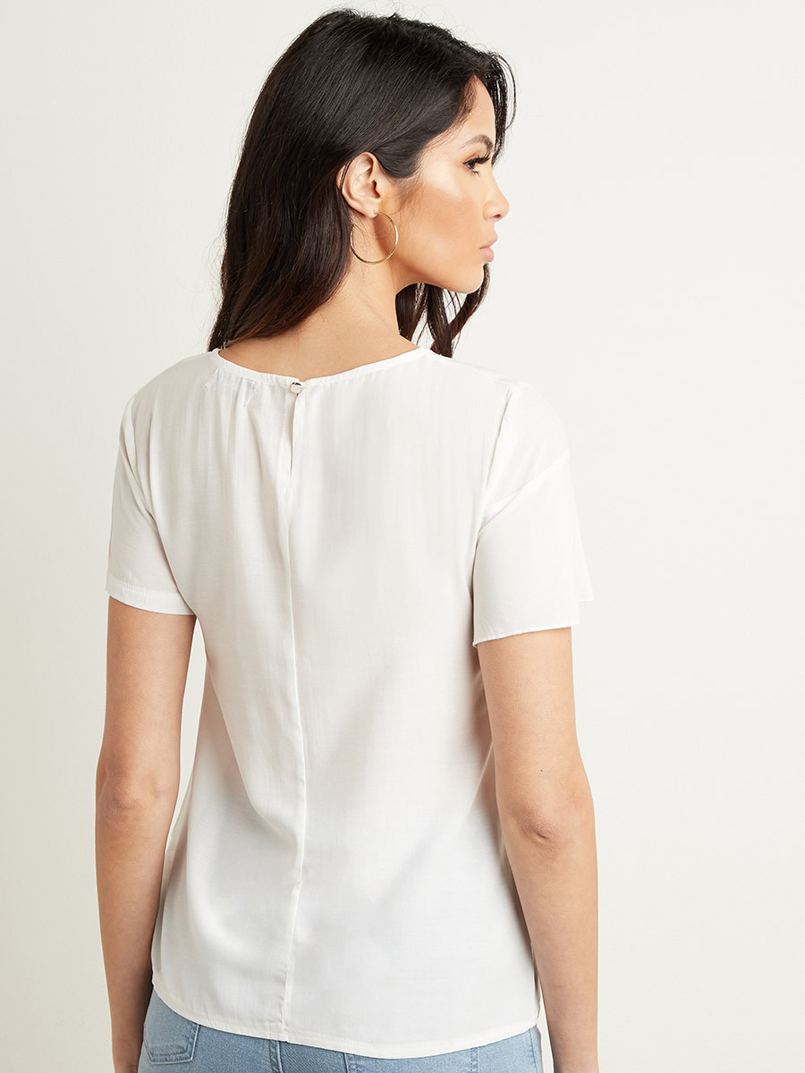 بلوزة بأكمام قصيرة من ستايلي-women-clothing-shirtsandblouses-blouses-image-3