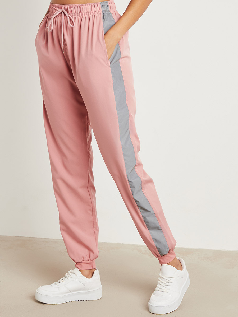 Styli Contrast Side Panel Jogger with Side Pocket-women-clothing-bottoms-leggings-image-1