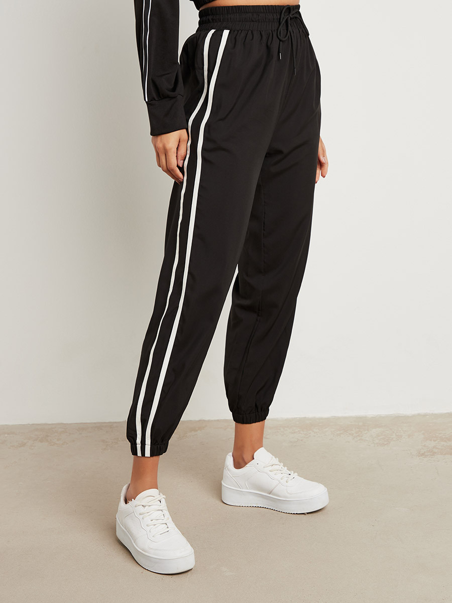 بنطلون رياضي بربطة خصر من ستايلي-women-clothing-bottoms-joggers-image-1