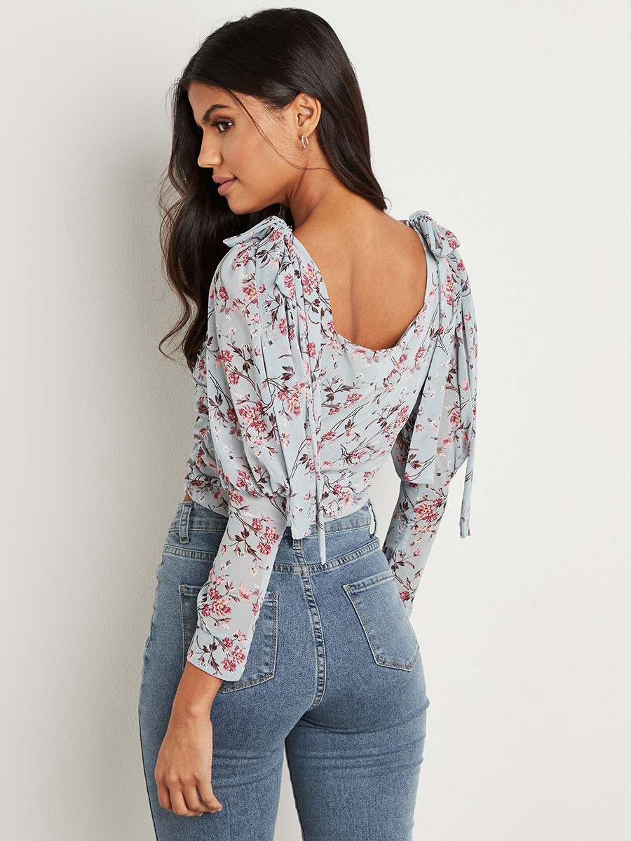 Styli Floral Print Tie Up Shoulder Crop Top-women-clothing-shirtsandblouses-blouses-image-4