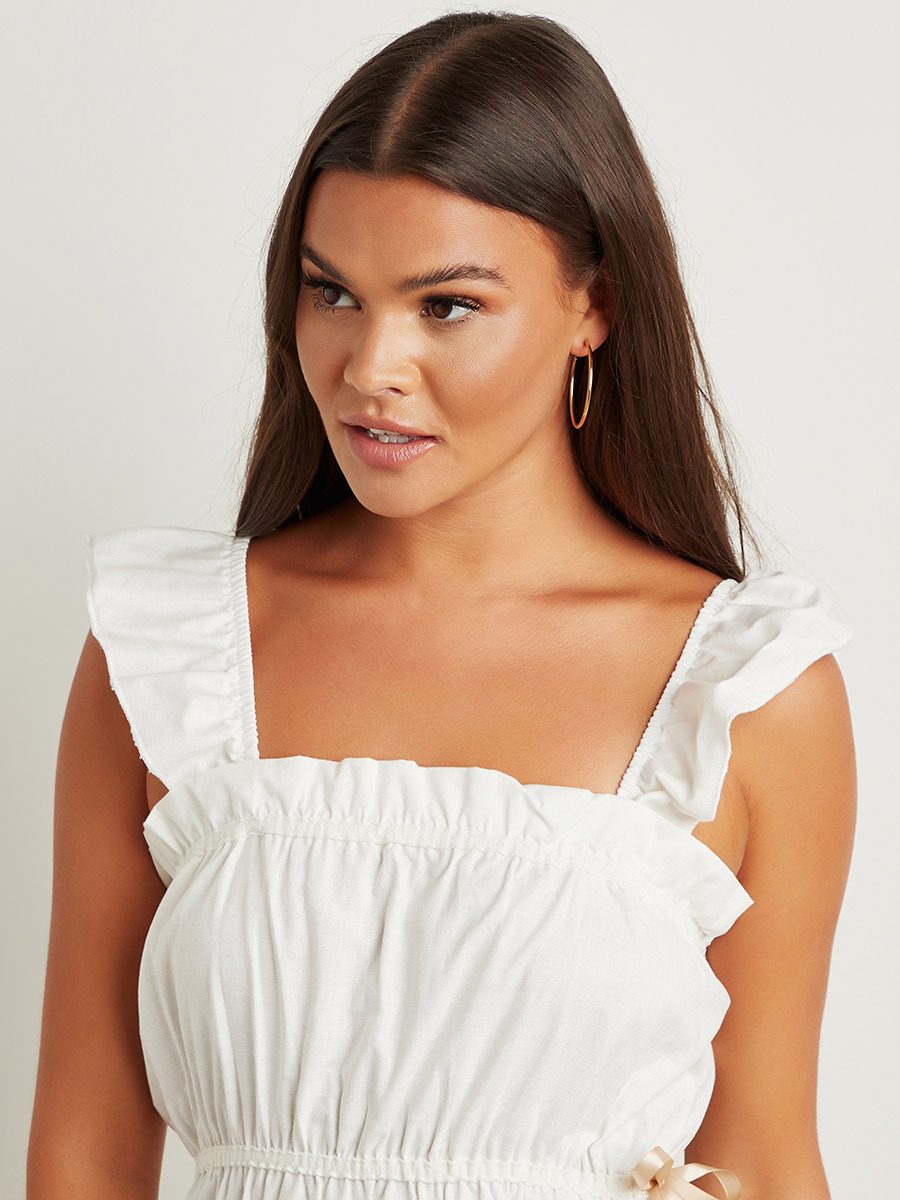 بلوزة بحمالات وكشكش من ستايلي-women-clothing-tshirts-image-3