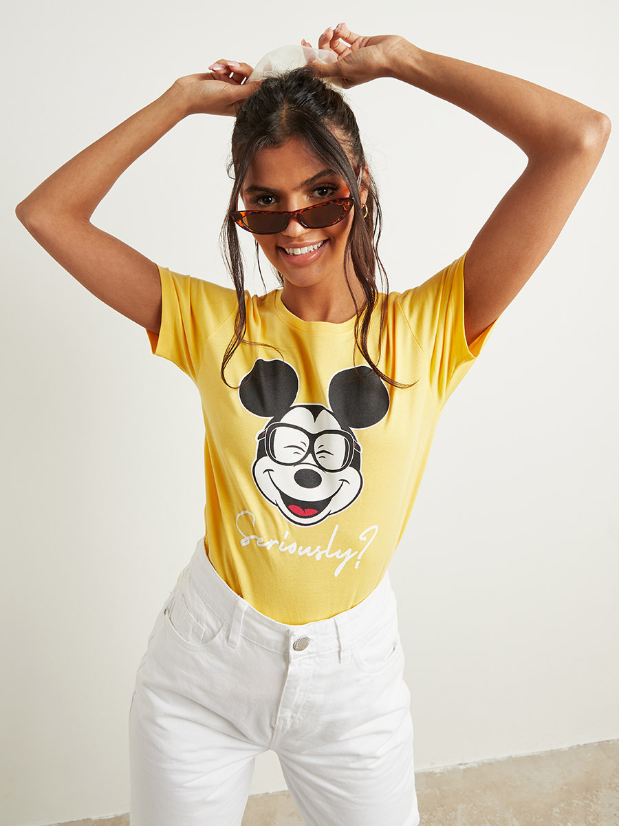 تيشيرت مطبوع بقصة واسعة  من ستايلي-women-clothing-tshirts-image-1
