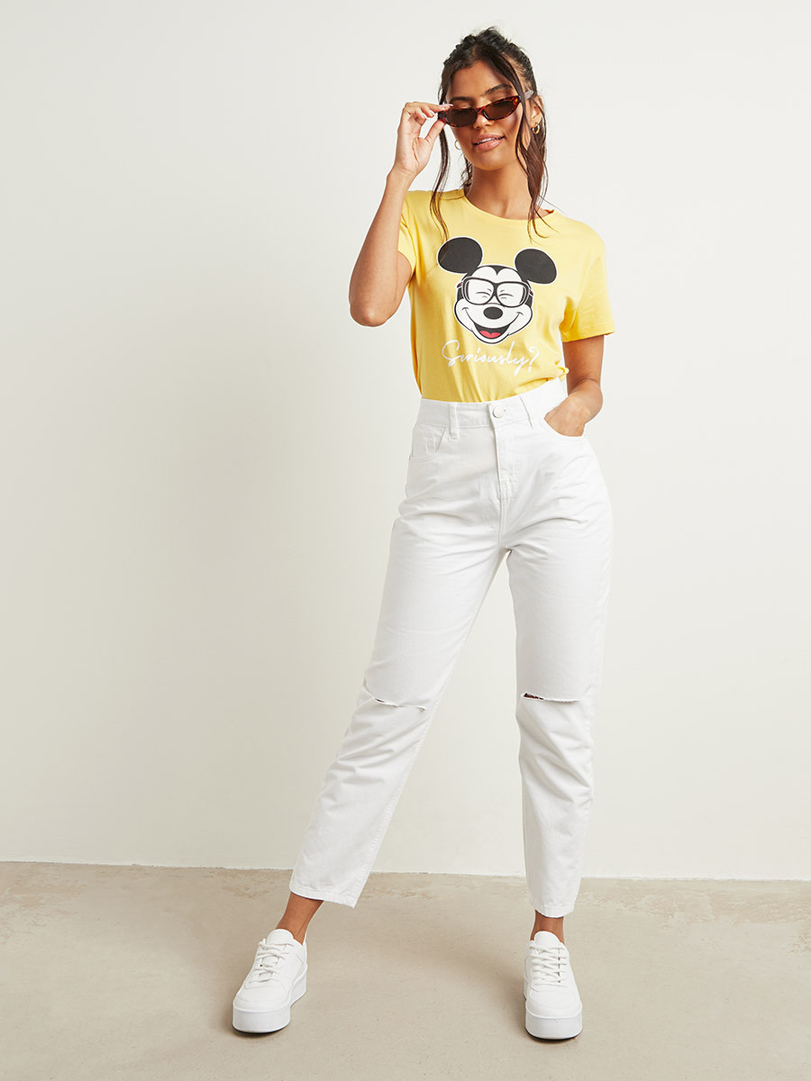 تيشيرت مطبوع بقصة واسعة  من ستايلي-women-clothing-tshirts-image-2