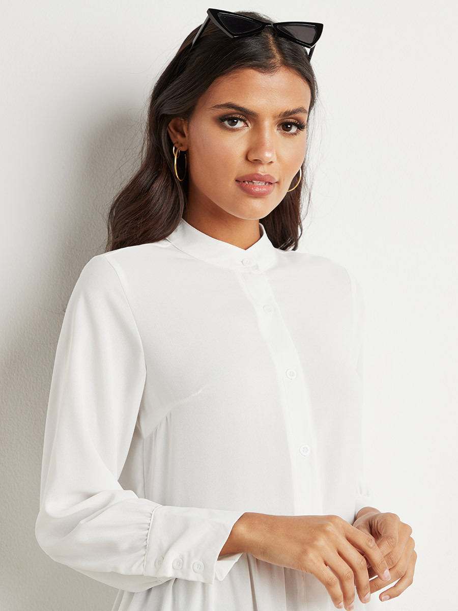 قميص بقصة طويلة وكشكش من ستايلي-women-clothing-shirtsandblouses-blouses-image-3
