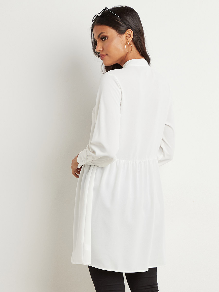قميص بقصة طويلة وكشكش من ستايلي-women-clothing-shirtsandblouses-blouses-image-4
