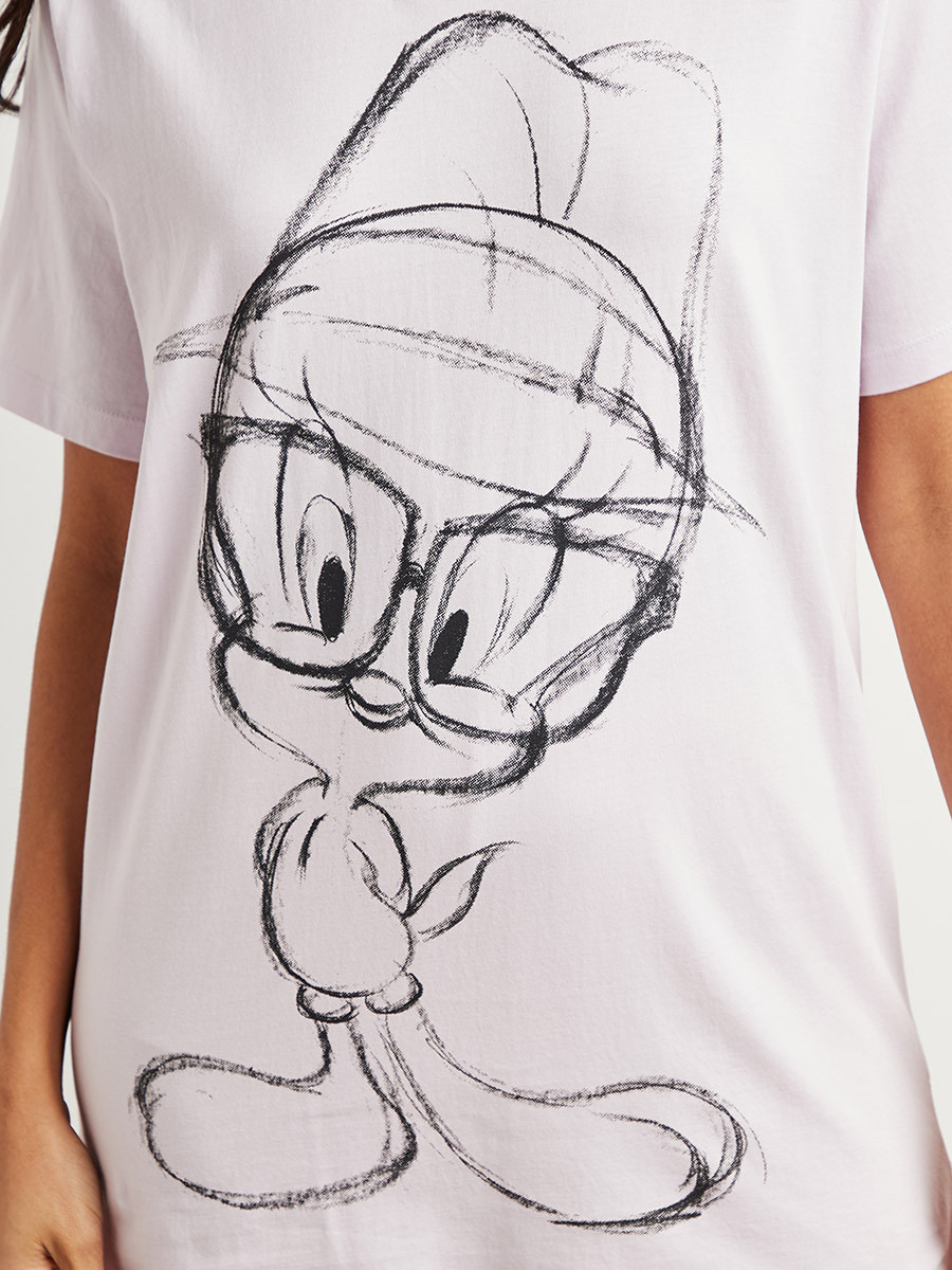 تيشيرت مطبوع بقصة طويلة-women-clothing-tshirts-image-3