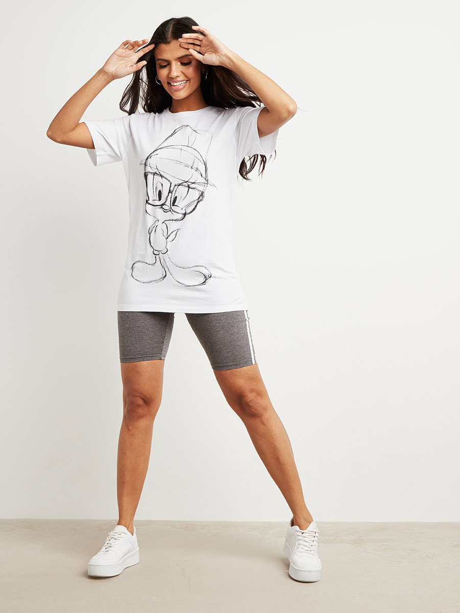 تيشيرت مطبوع بقصة طويلة-women-clothing-tshirts-image-2