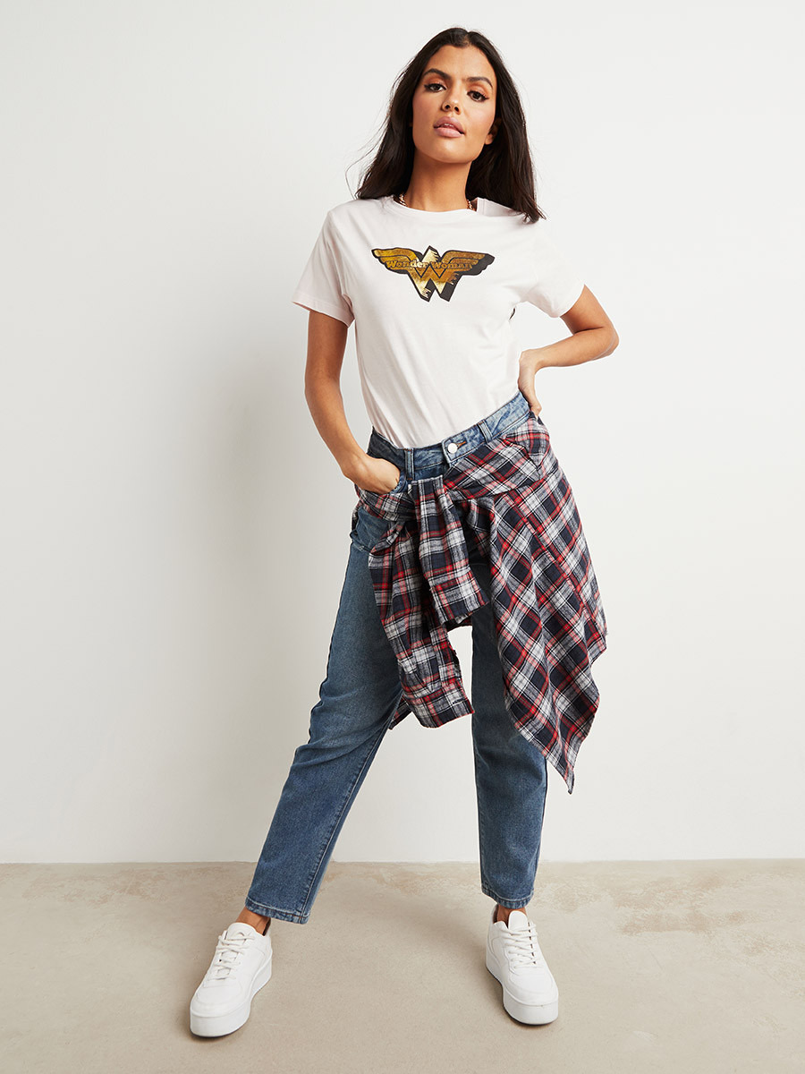 WB Wonder Women Foil Printed Regular Fit T-shirt-women-clothing-tshirts-image-3