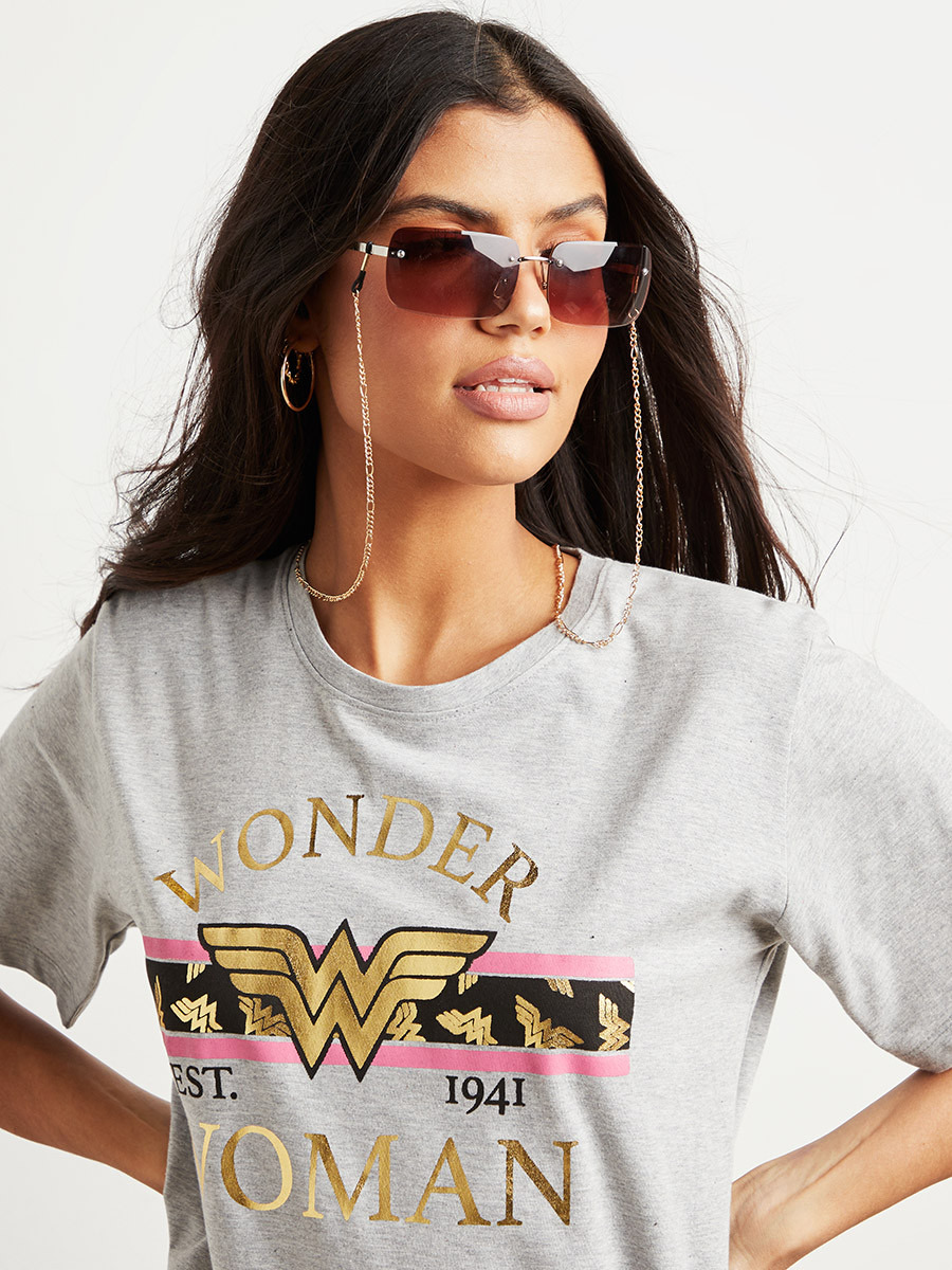 WB Wonder Woman Graphic Printed Oversized Longline T-shirt-women-clothing-tshirts-image-3