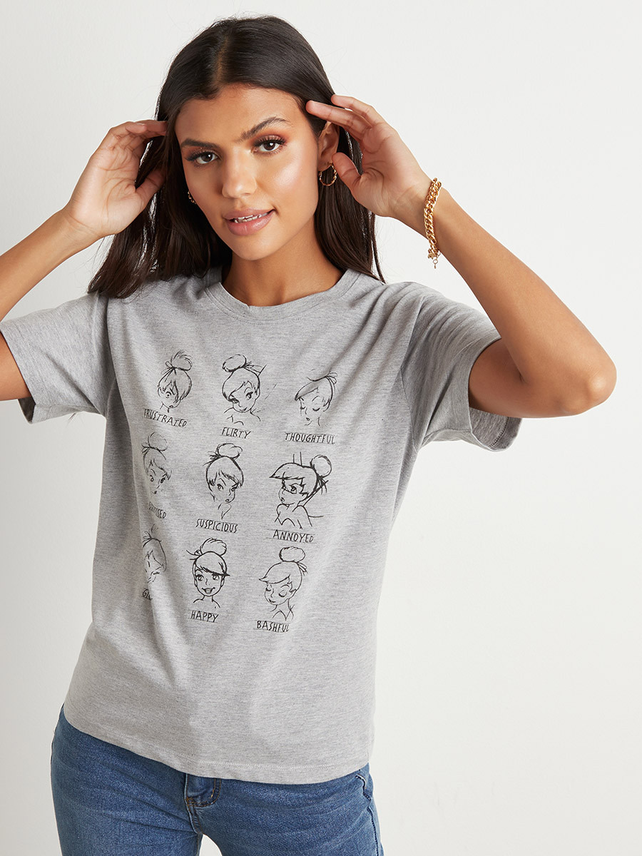 Disney Ariel Multiface Printed Regular Fit T-shirt-women-clothing-tshirts-image-5