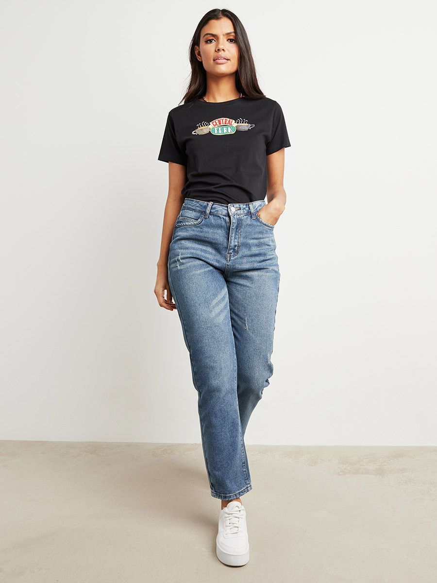 تيشيرت مطبوع بقصة واسعة-women-clothing-tshirts-image-3