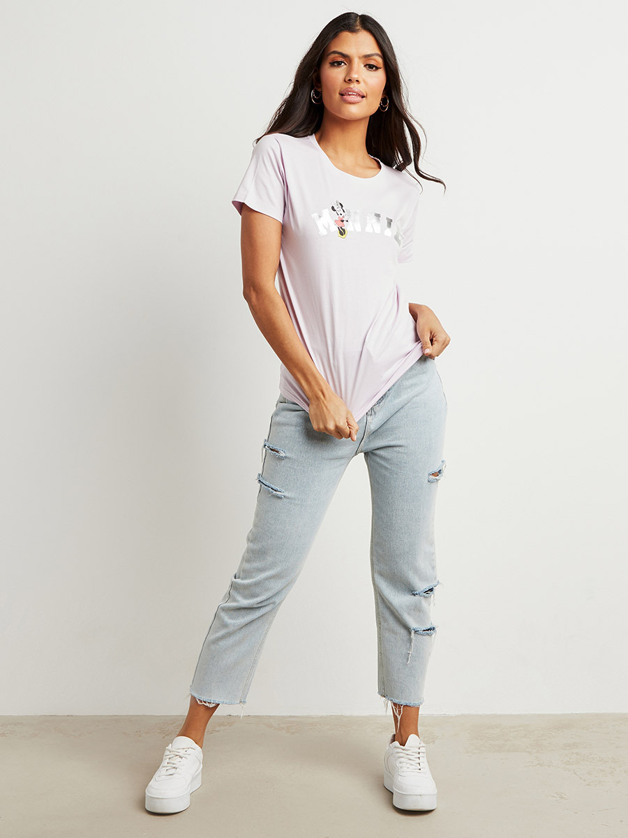 تيشيرت مطبوع بقصة واسعة-women-clothing-tshirts-image-2