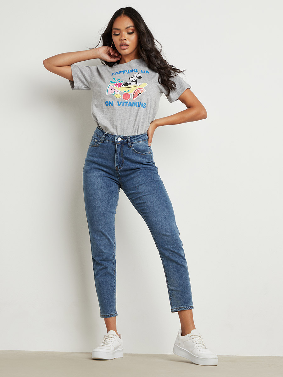 تيشيرت مطبوع بأكمام قصيرة-women-clothing-tshirts-image-3