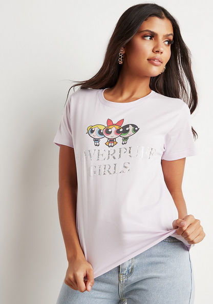 Buy Women's Cartoon Network Powerpuff Girls Print Regular Fit T-shirt Online | Centrepoint Saudi Buy Women's Cartoon Network Powerpuff Girls Print Regular Fit T-shirt Online | Centrepoint Saudi