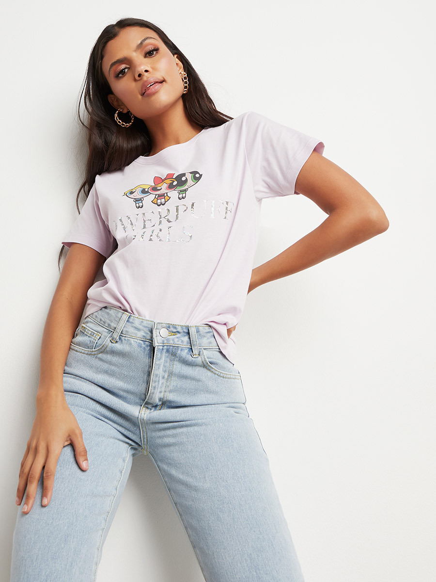 تيشيرت مطبوع بقصة واسعة-women-clothing-tshirts-image-3
