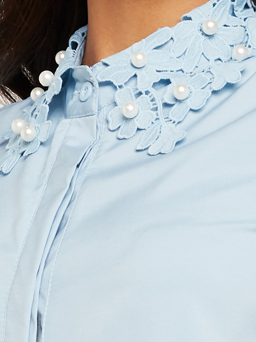 بلوزة بتفاصيل دانتيل وأكمام قصيرة من ستايلي-women-clothing-shirtsandblouses-blouses-image-5