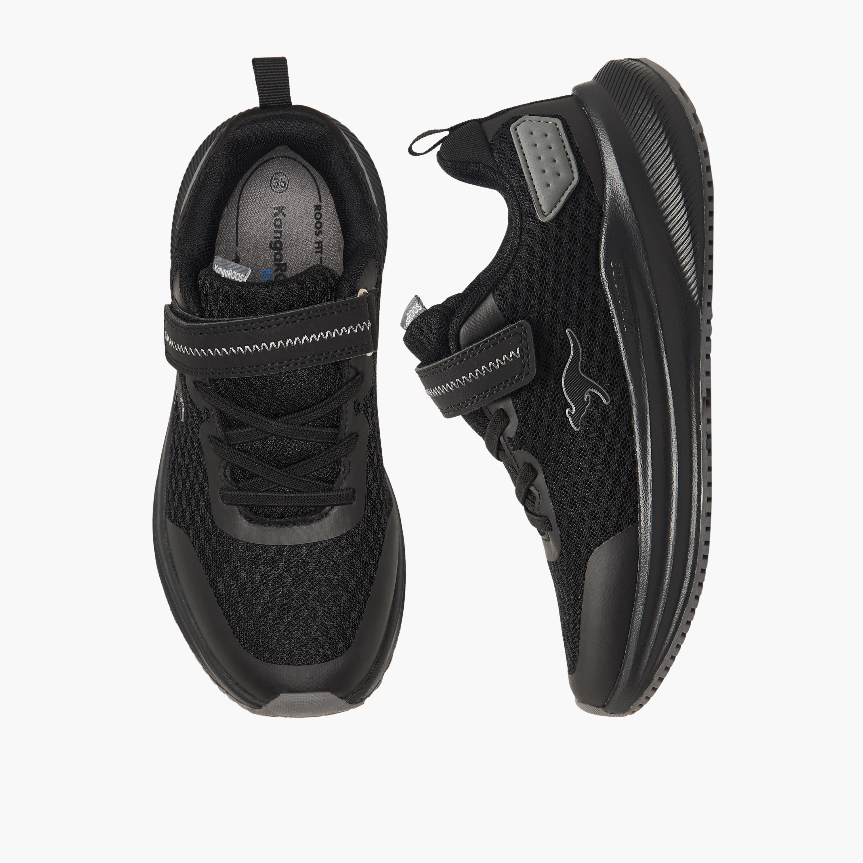 حذاء رياضي بارز الملمس بشريط إغلاق للأولاد من كانغاروس-boys-shoes-sneakers-image-1