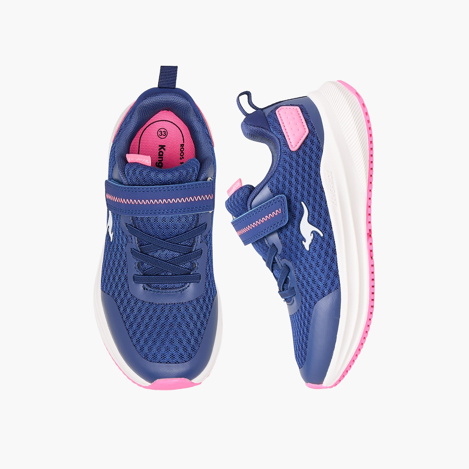 حذاء رياضي بشريط إغلاق لاصق للبنات من كانجاروز-girls-shoes-sneakers-image-1