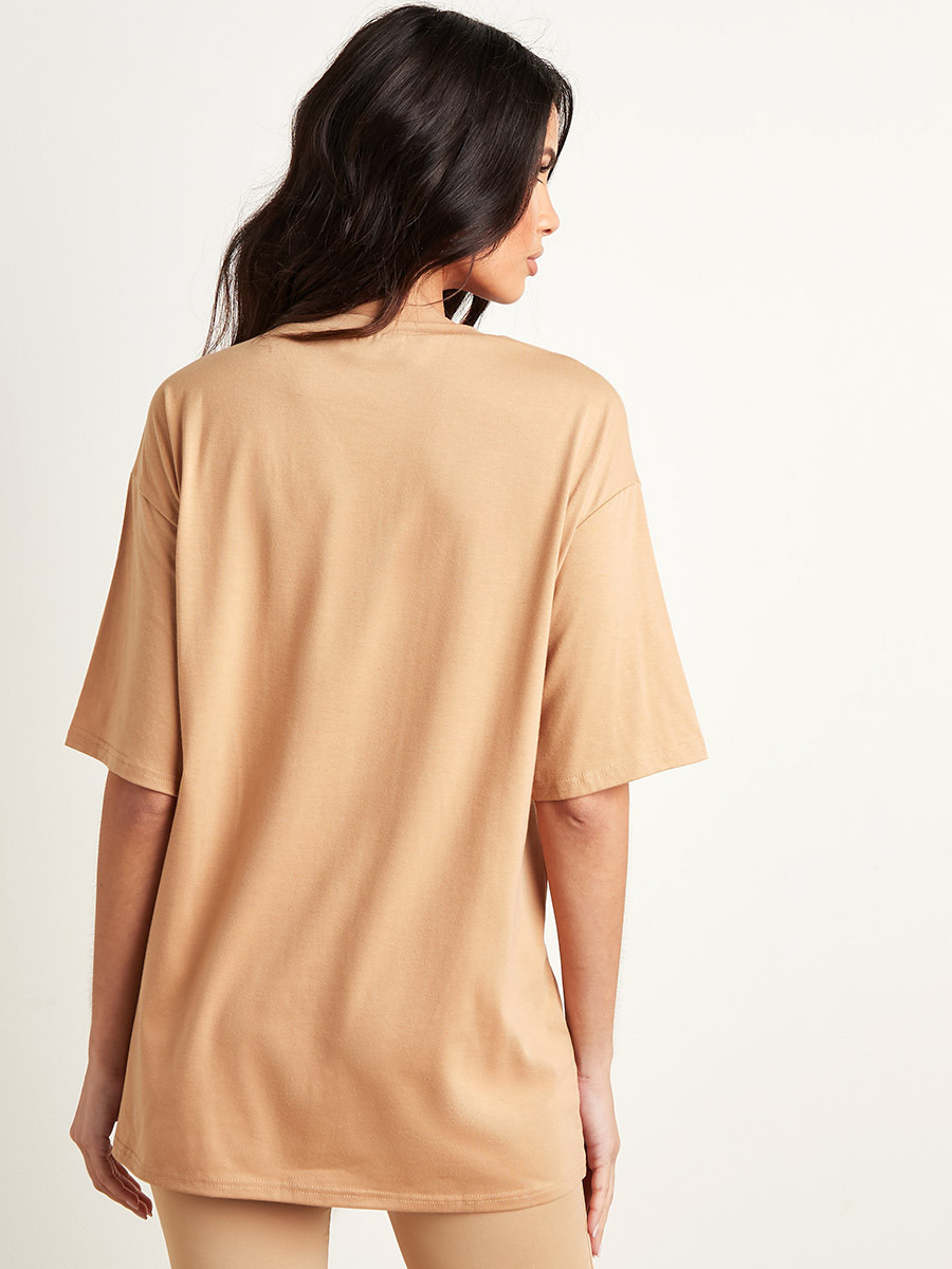 تيشيرت مطبوع بقصة واسعة من ستايلي-women-clothing-tshirts-image-3