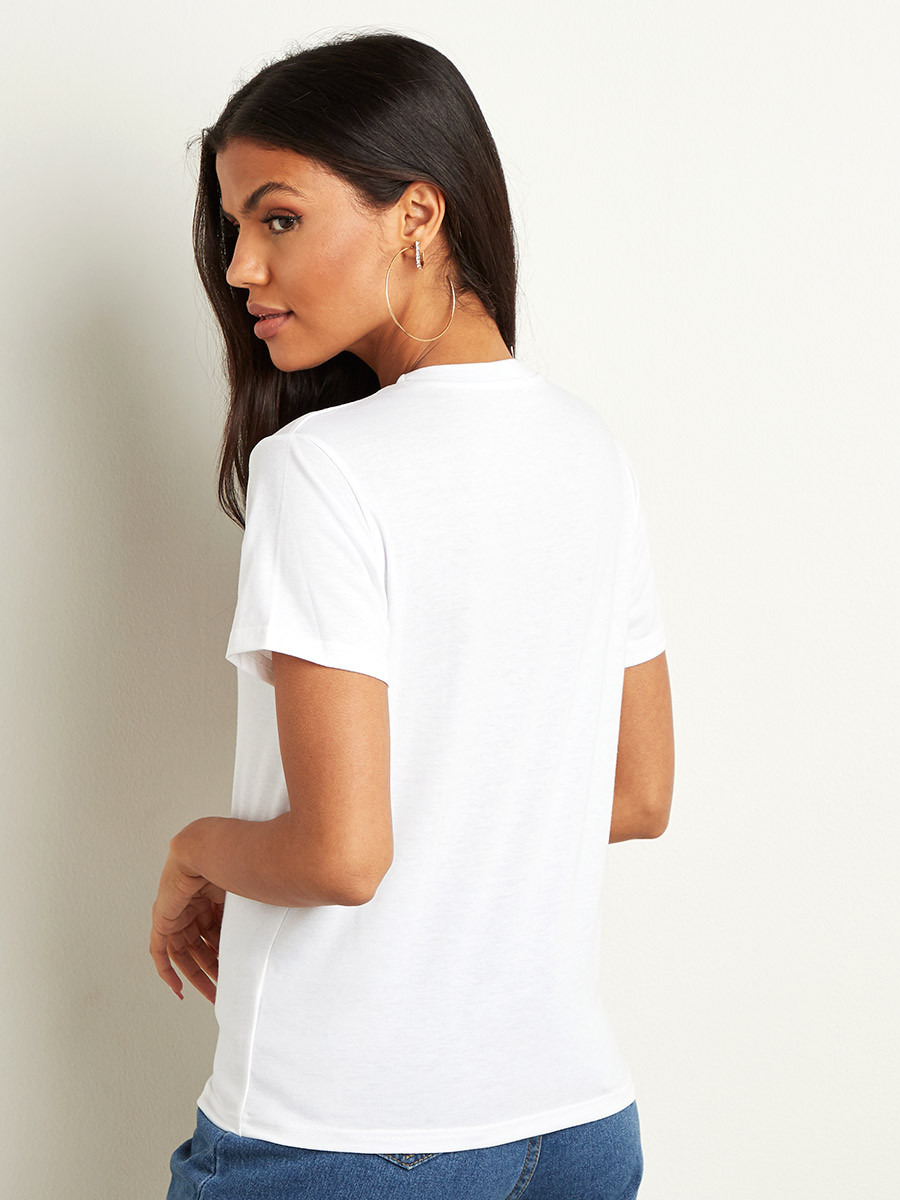 تيشيرت مطبوع بأكمام قصيرة من ستايلي-women-clothing-tshirts-image-3
