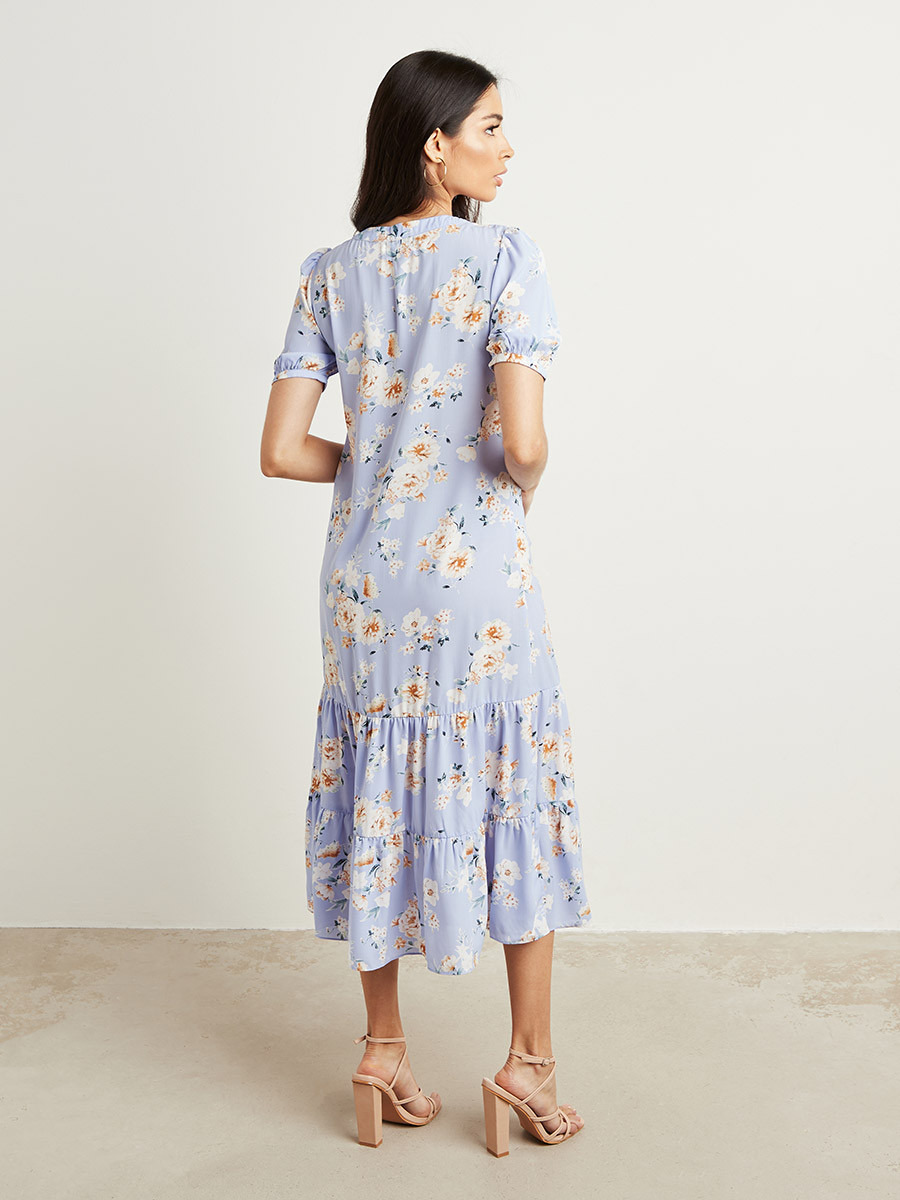 بلوزة طويلة مطبوعة بأكمام قصيرة من ستايلي-women-clothing-shirtsandblouses-blouses-image-5
