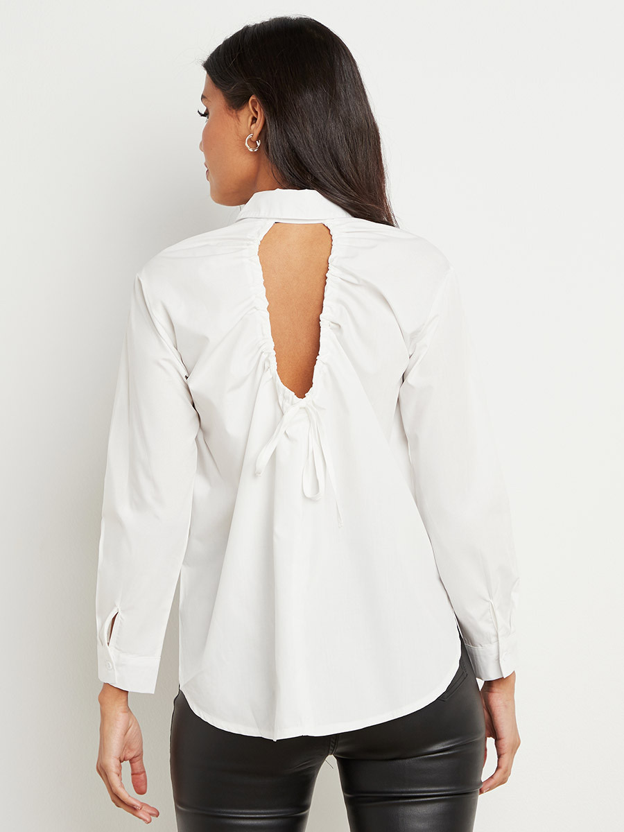 قميص برباط وأزرار من ستايلي-women-clothing-shirtsandblouses-blouses-image-4