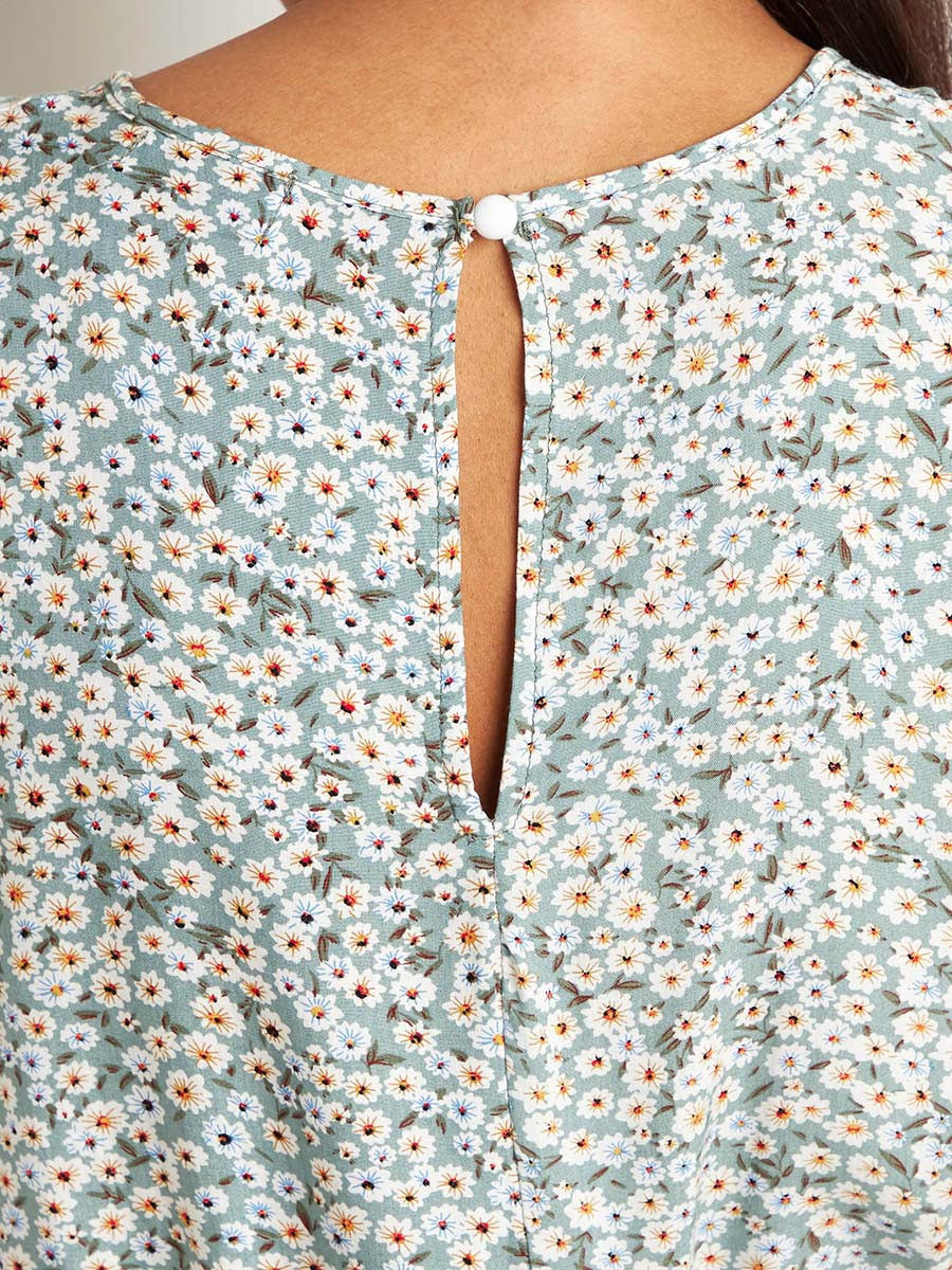 بلوزة مطبوعة بأكمام قصيرة من ستايلي-women-clothing-shirtsandblouses-blouses-image-5